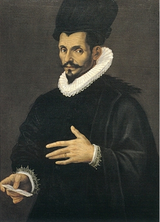 A Man in black ca 1580-1585 by Bartolomeo Passarotti (1529-1592)  Location TBD